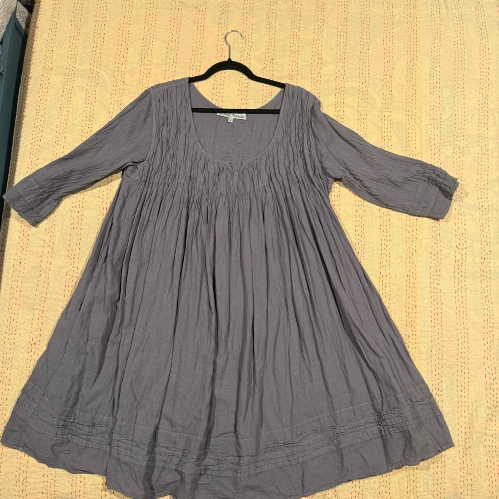 Chic Gray Women's Mini Dress